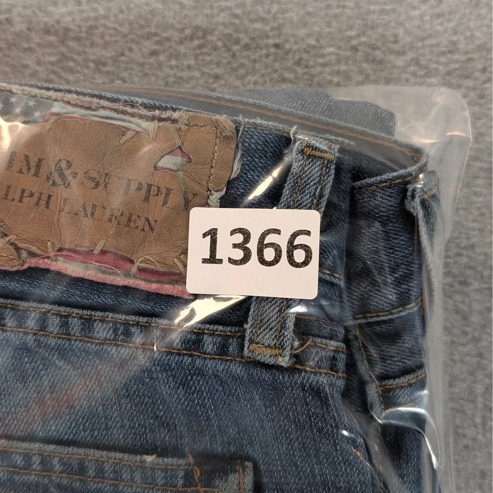 Denim & Supply Ralph Lauren Mens Straight Leg Jeans Blue Medium Wash 34x30 (36)